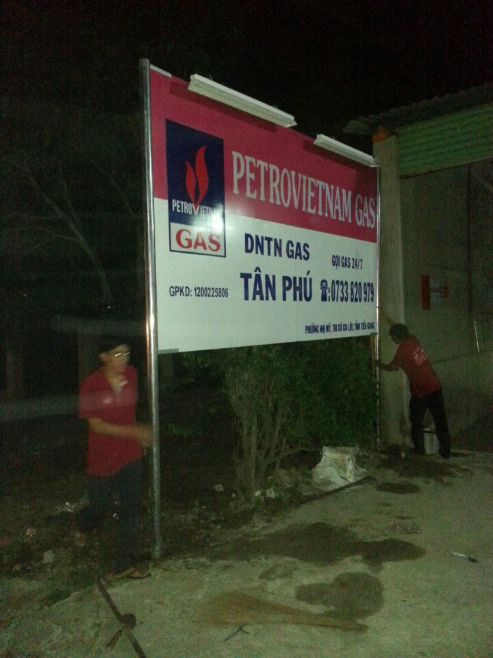 Biển hiệu cửa hàng gas